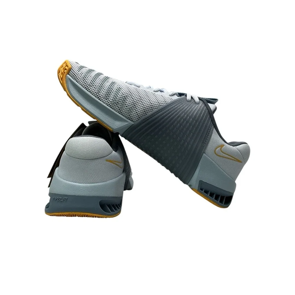 Nike Metcon 9 Training Shoes Gray Orange Mesh DZ2617-005 Men Size 10  No Box